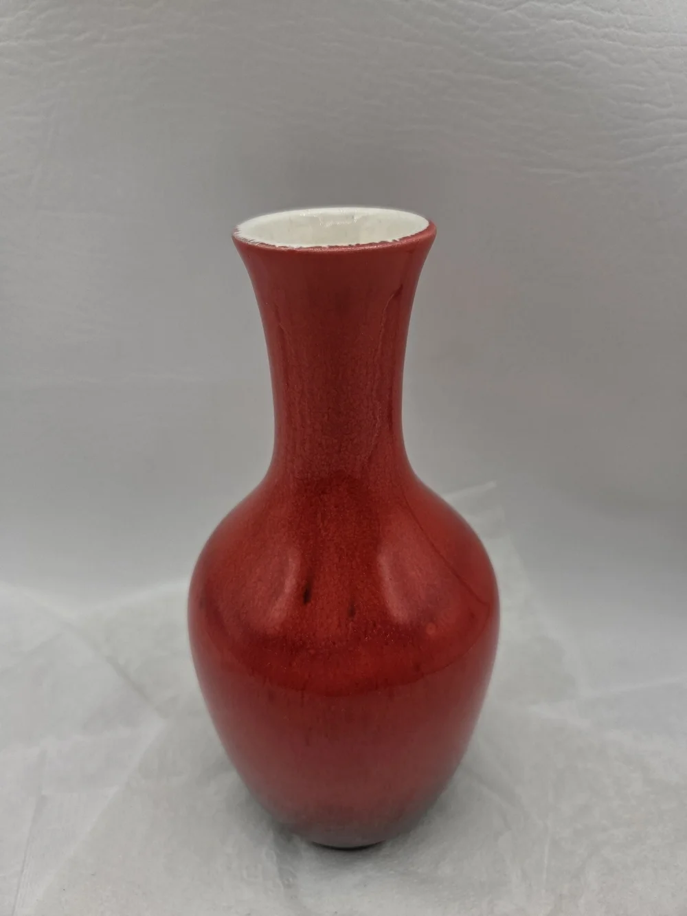 Vintage Royal Haeger Pottery Red Ombre Vase 8
